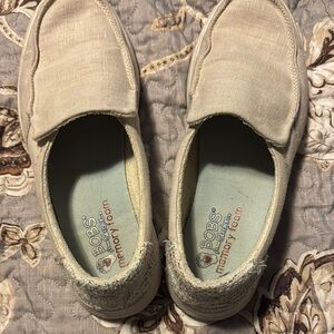 Skechers Beige Slip-On Shoes